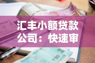 汇丰小额贷款公司：快速审批、低息贷款全解析