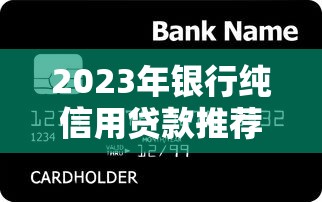 2023年银行纯信用贷款推荐：十大产品详解及申请攻略
