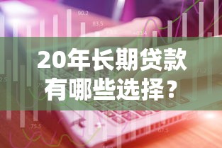 20年长期贷款有哪些选择？这五种类型最值得考虑
