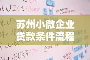 苏州小微企业贷款条件流程全解析（附最新政策）